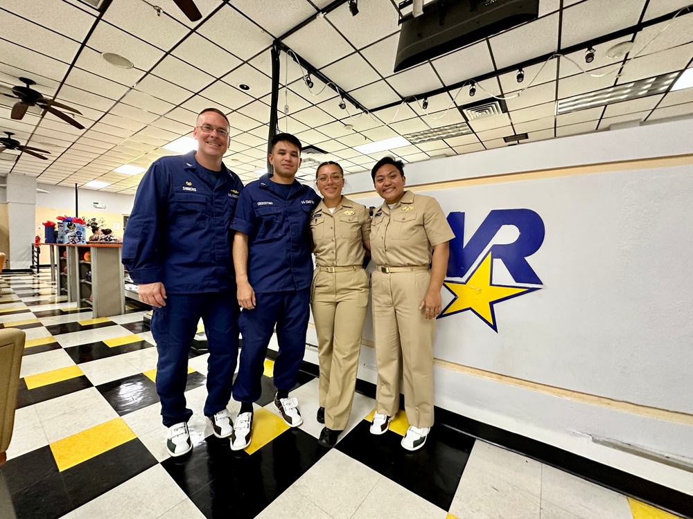 USMMA cadets participate in wardroom event at U.S. Coast Guard Forces Micronesia/Sector Guam