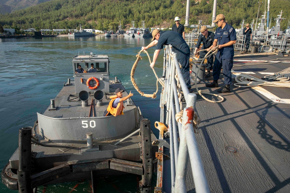 USS Normandy Ports at Aksaz Naval Base, Turkiye