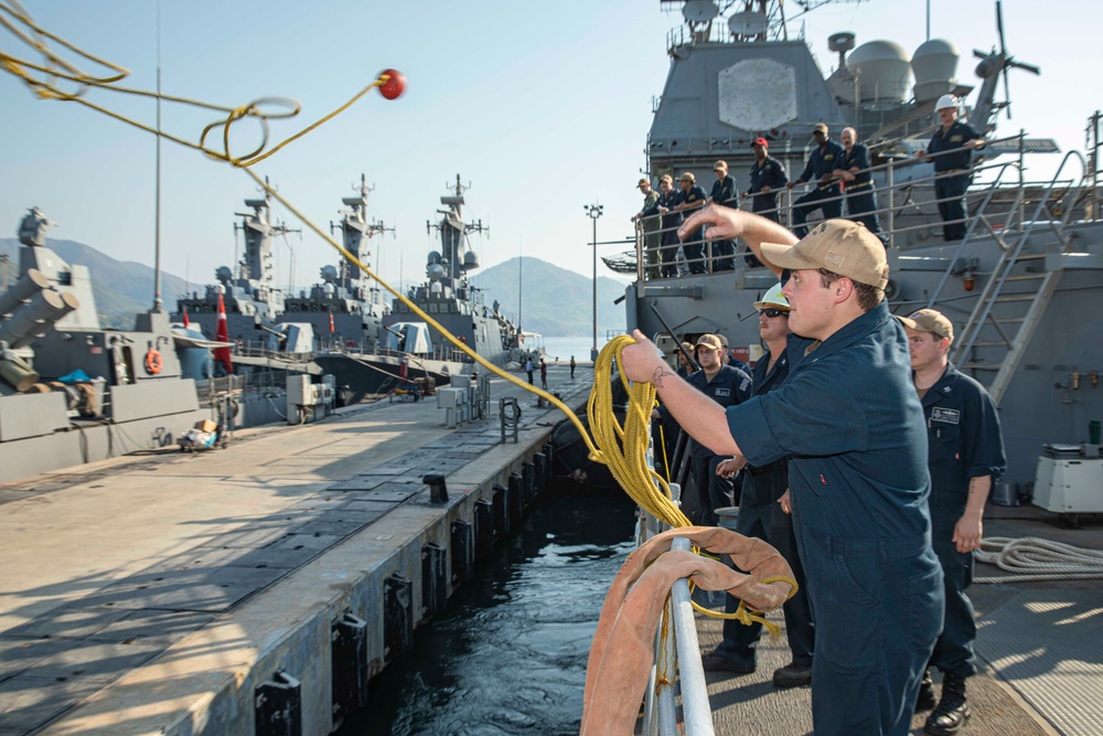 USS Normandy Ports at Aksaz Naval Base, Turkiye