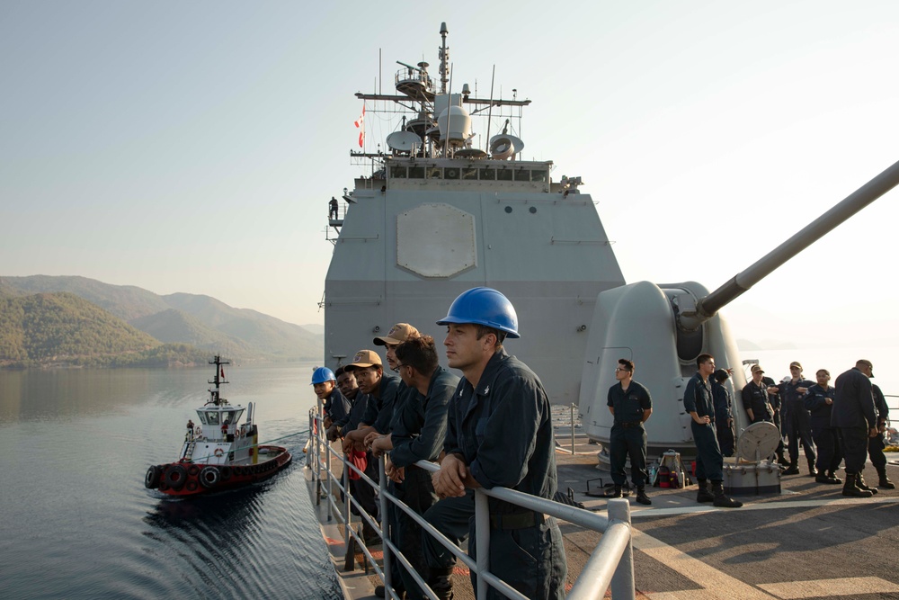 USS Normandy Ports at Aksaz Naval Base, Turkiye