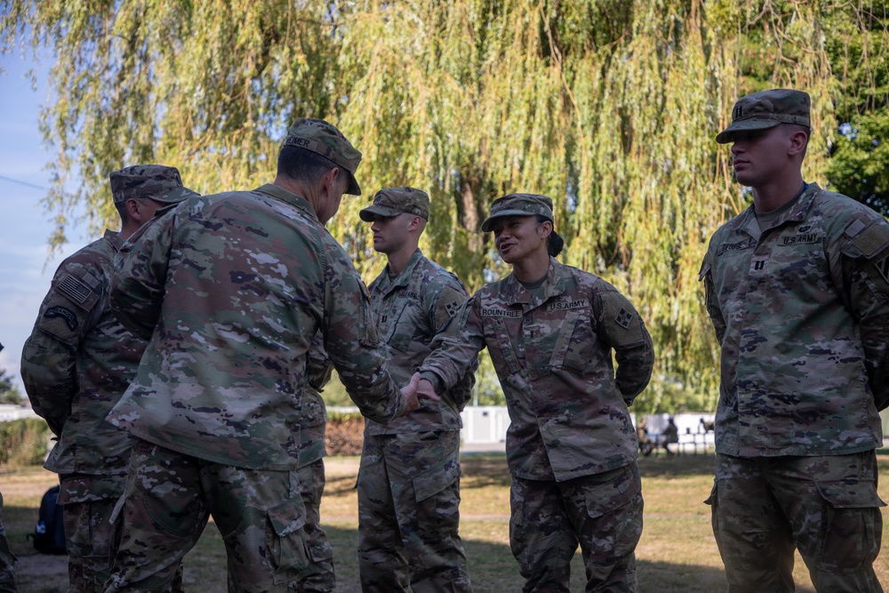 Sergeant Major of the Army visits the forward operating site in Poland