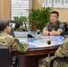 USACE POD Command Sgt. Maj. meets with Korean Major General