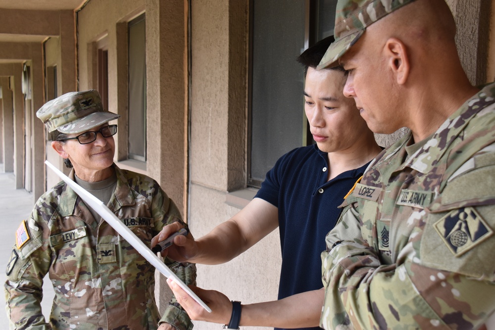 USACE POD Command Sgt. Maj. tours Yongsan Garrison, South Korea