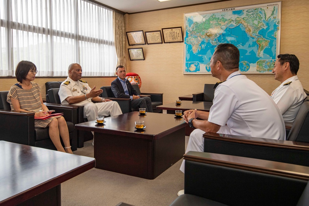 CFAS CO Farewell Visit with VADM Nishi