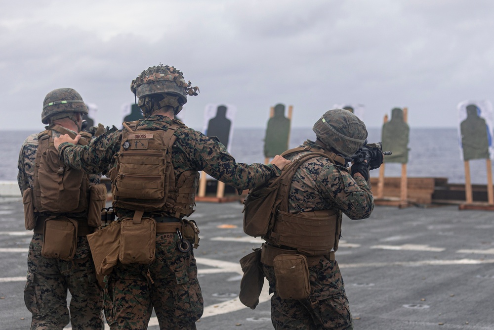 Live-Fire exercise aboard the USS New Orleans