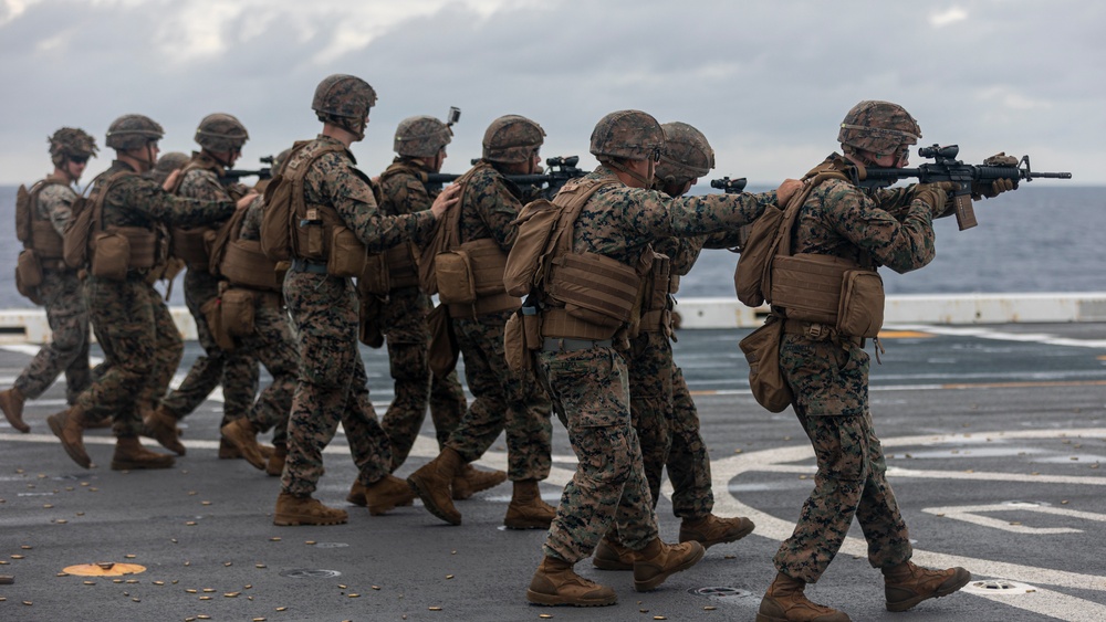 Live-Fire exercise aboard the USS New Orleans