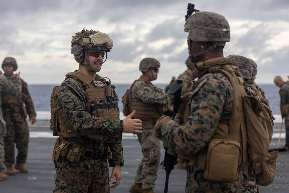 Live-Fire exercise aboard the USS New Orleans