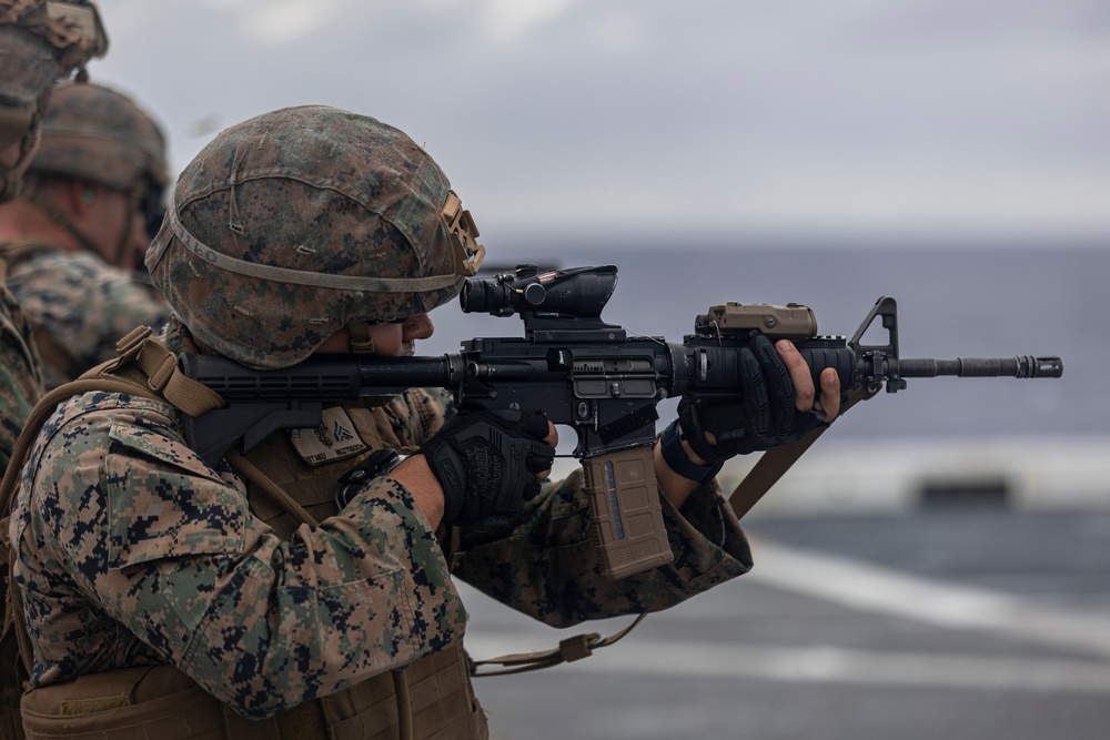 Live-Fire exercise aboard the USS New Orleans