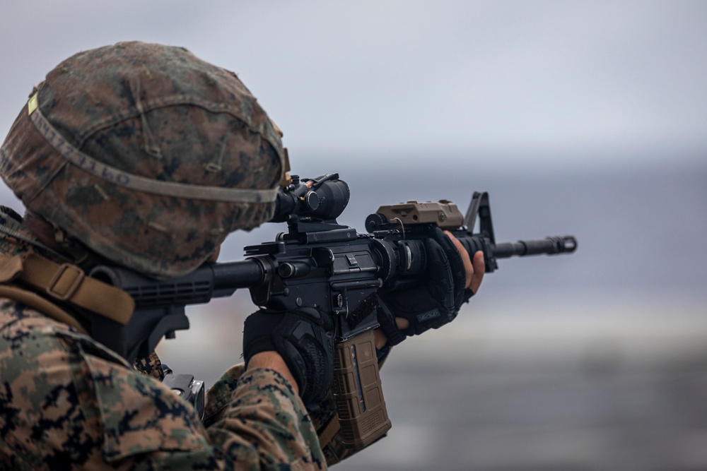 Live-Fire exercise aboard the USS New Orleans