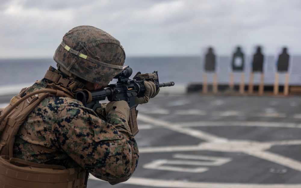 Live-Fire exercise aboard the USS New Orleans