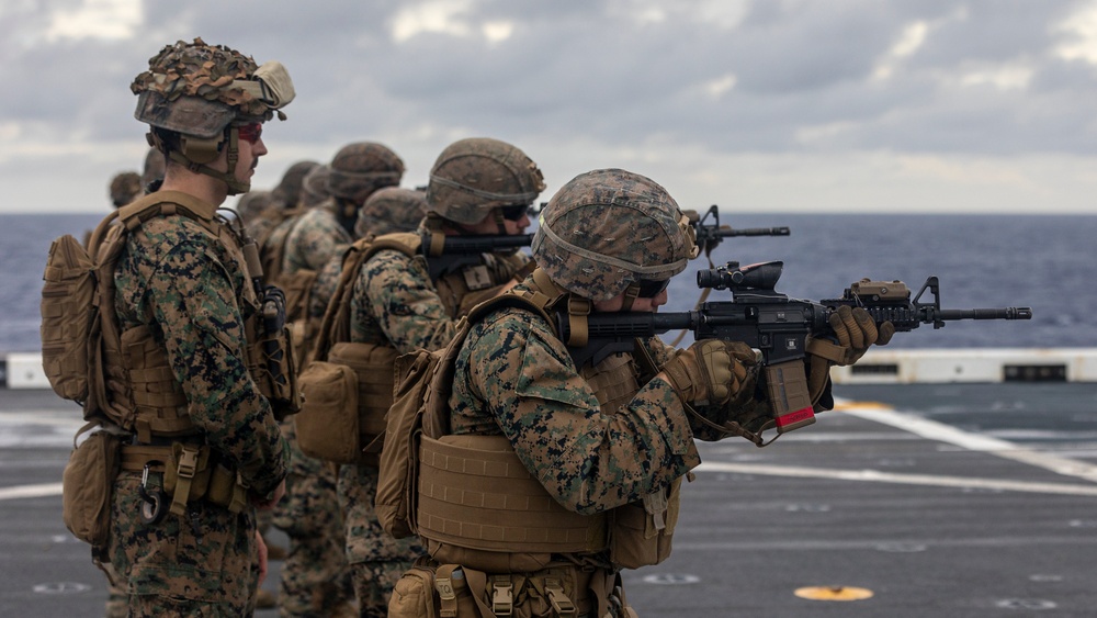 Live-Fire exercise aboard the USS New Orleans