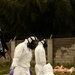 65th Medical Brigade conducts simulated decontamination training.