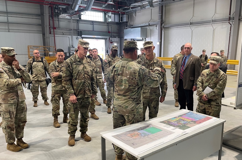 Army’s top two uniformed leaders visit new APS-2 storage, maintenance complex in Poland