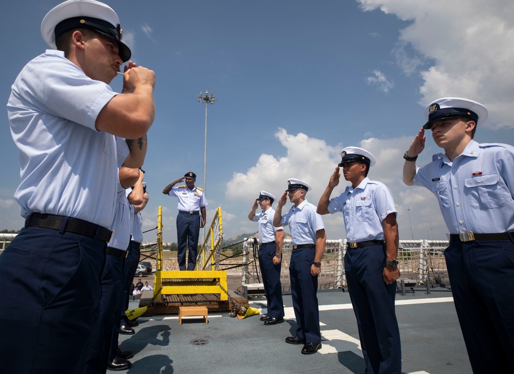 USCGC Munro Hosts Key Leader Engagement in Malaysia