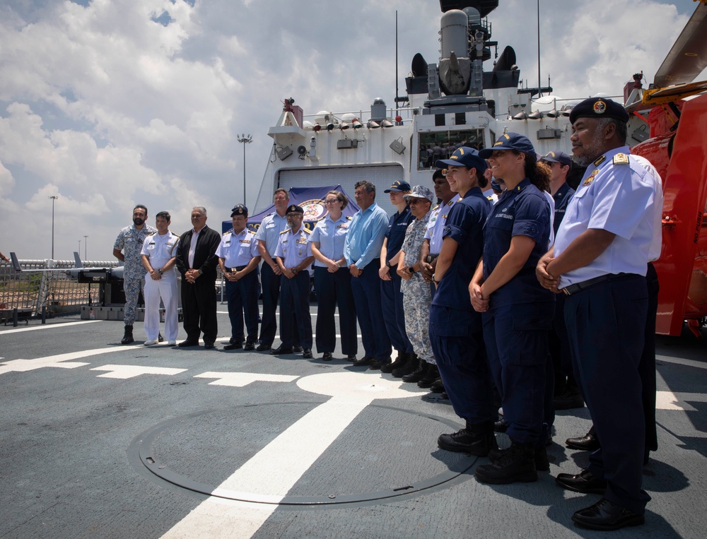 USCGC Munro Hosts Key Leader Engagement in Malaysia