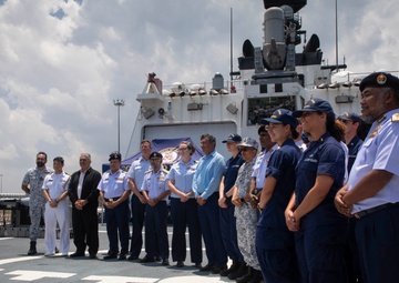 USCGC Munro Hosts Key Leader Engagement in Malaysia
