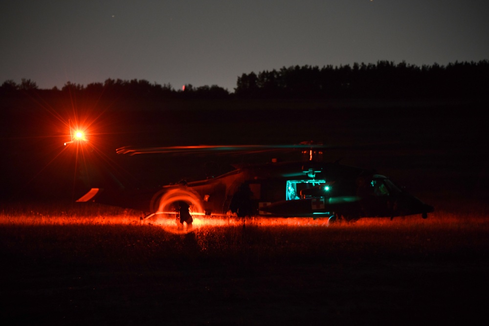 Sky Soldiers conduct air medevac training with 12th CAB