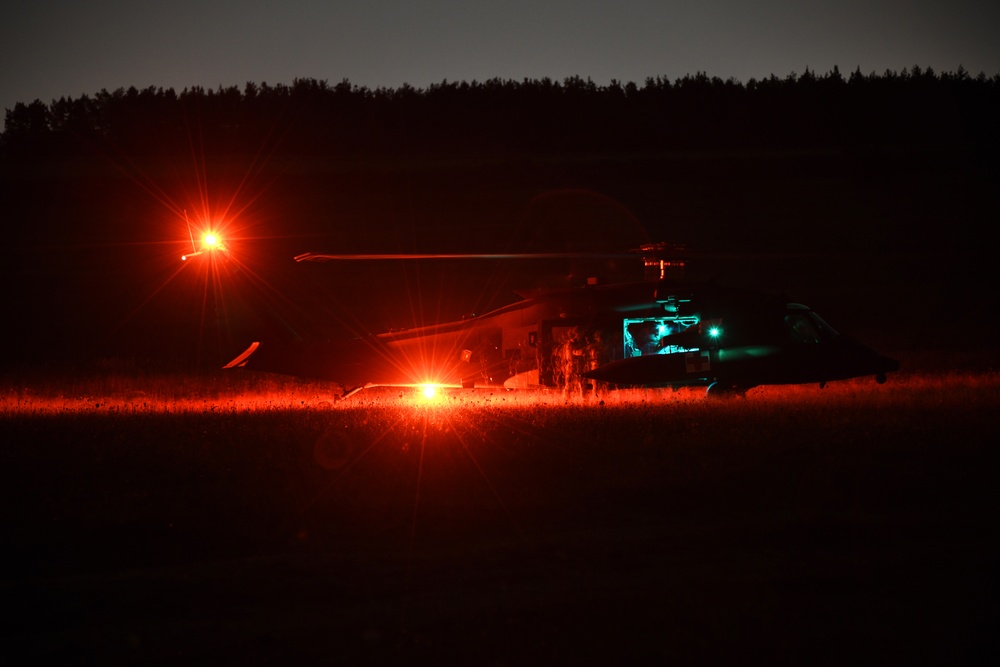 Sky Soldiers conduct air medevac training with 12th CAB