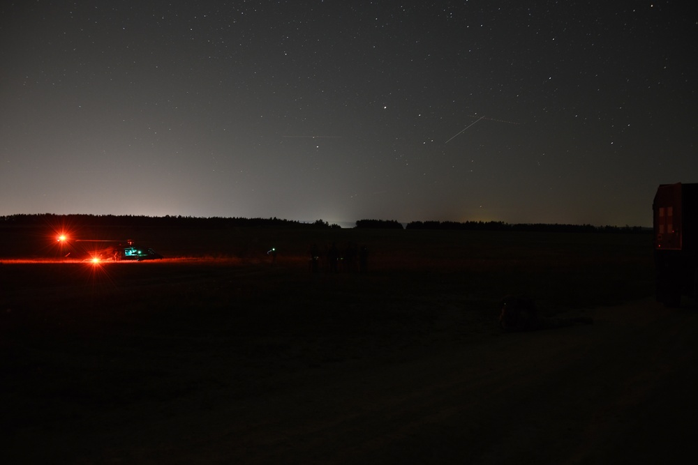 Sky Soldiers conduct air medevac training with 12th CAB