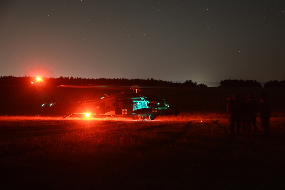 Sky Soldiers conduct air medevac training with 12th CAB