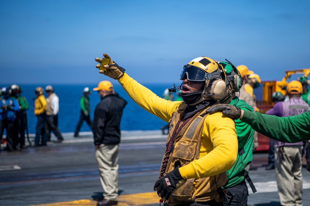 Nimitz Conducts Flight Deck Drills