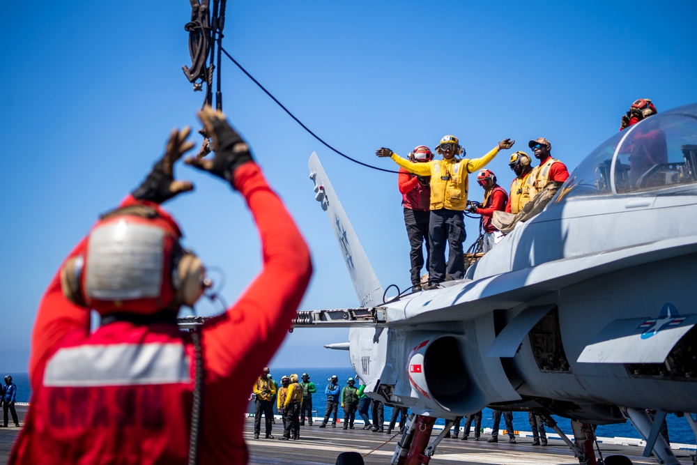 Nimitz Conducts Flight Deck Drills