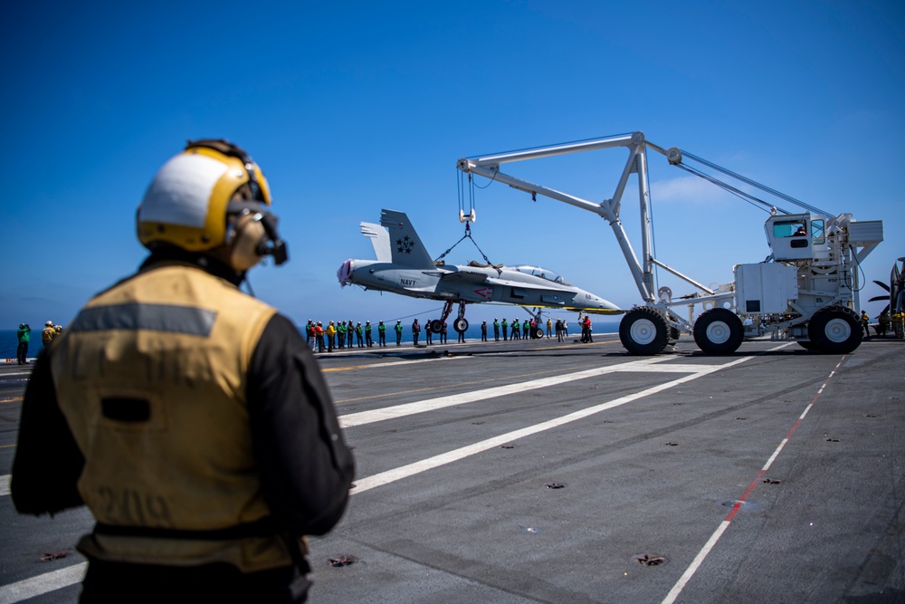 Nimitz Conducts Flight Deck Drills