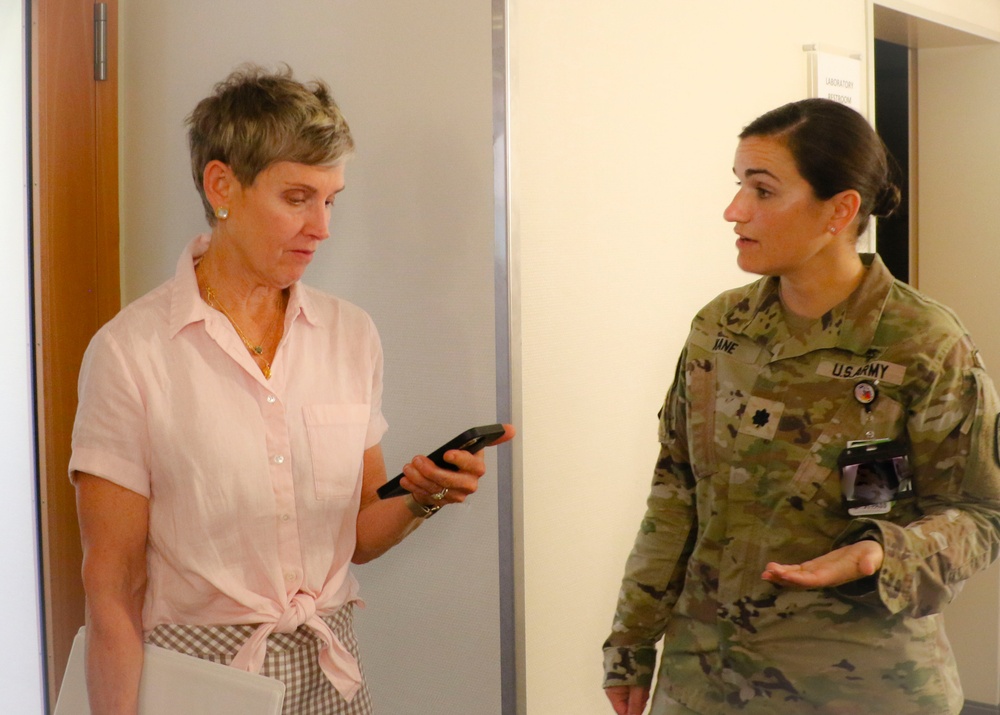 Spouse of Army Vice Chief of Staff assesses medical capacity at Wiesbaden