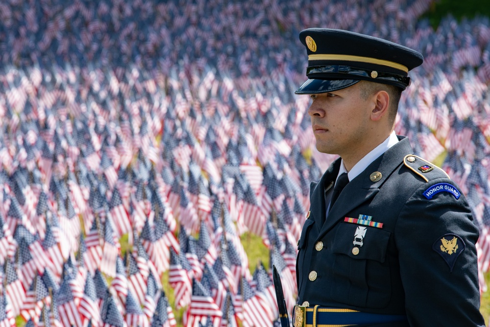 Annual Memorial Day Flag Garden Honors Fallen Massachusetts Service Members