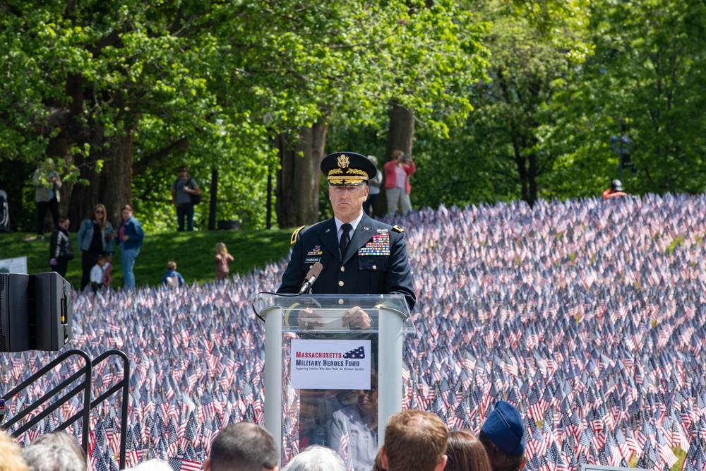 Annual Memorial Day Flag Garden Honors Fallen Massachusetts Service Members
