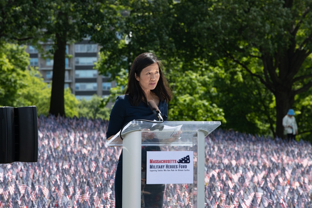 Annual Memorial Day Flag Garden Honors Fallen Massachusetts Service Members