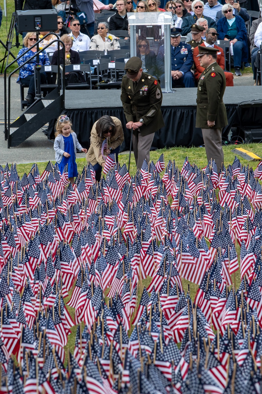 Annual Memorial Day Flag Garden Honors Fallen Massachusetts Service Members