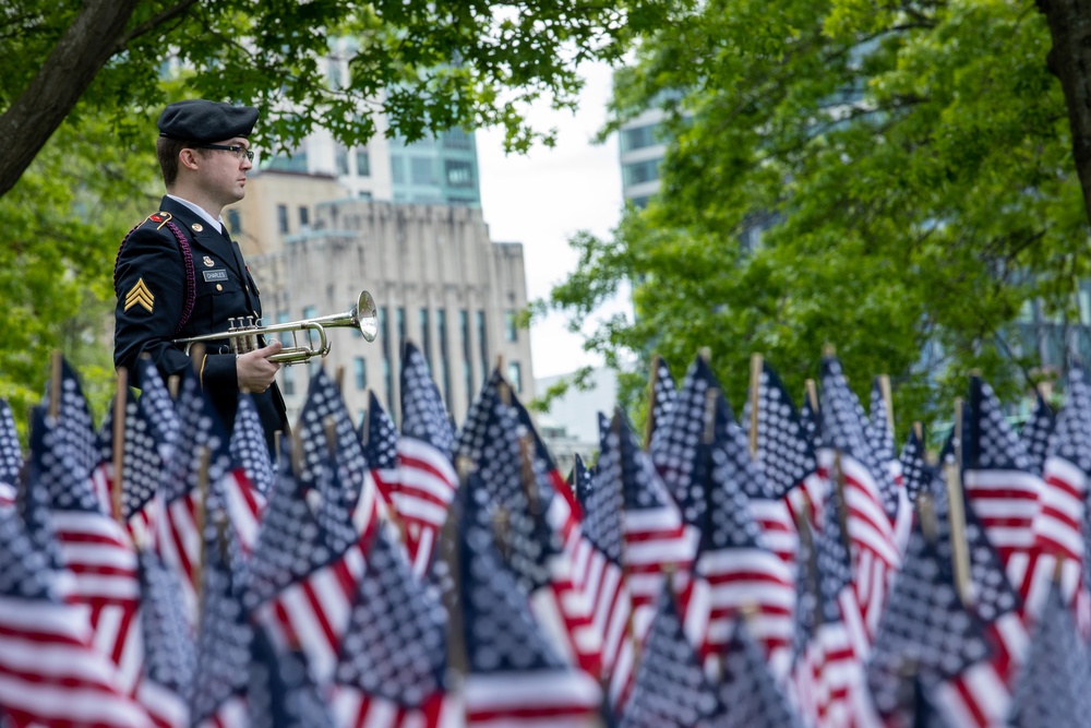 Annual Memorial Day Flag Garden Honors Fallen Massachusetts Service Members