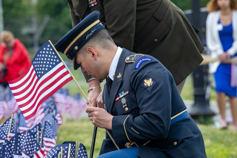 Annual Memorial Day Flag Garden Honors Fallen Massachusetts Service Members