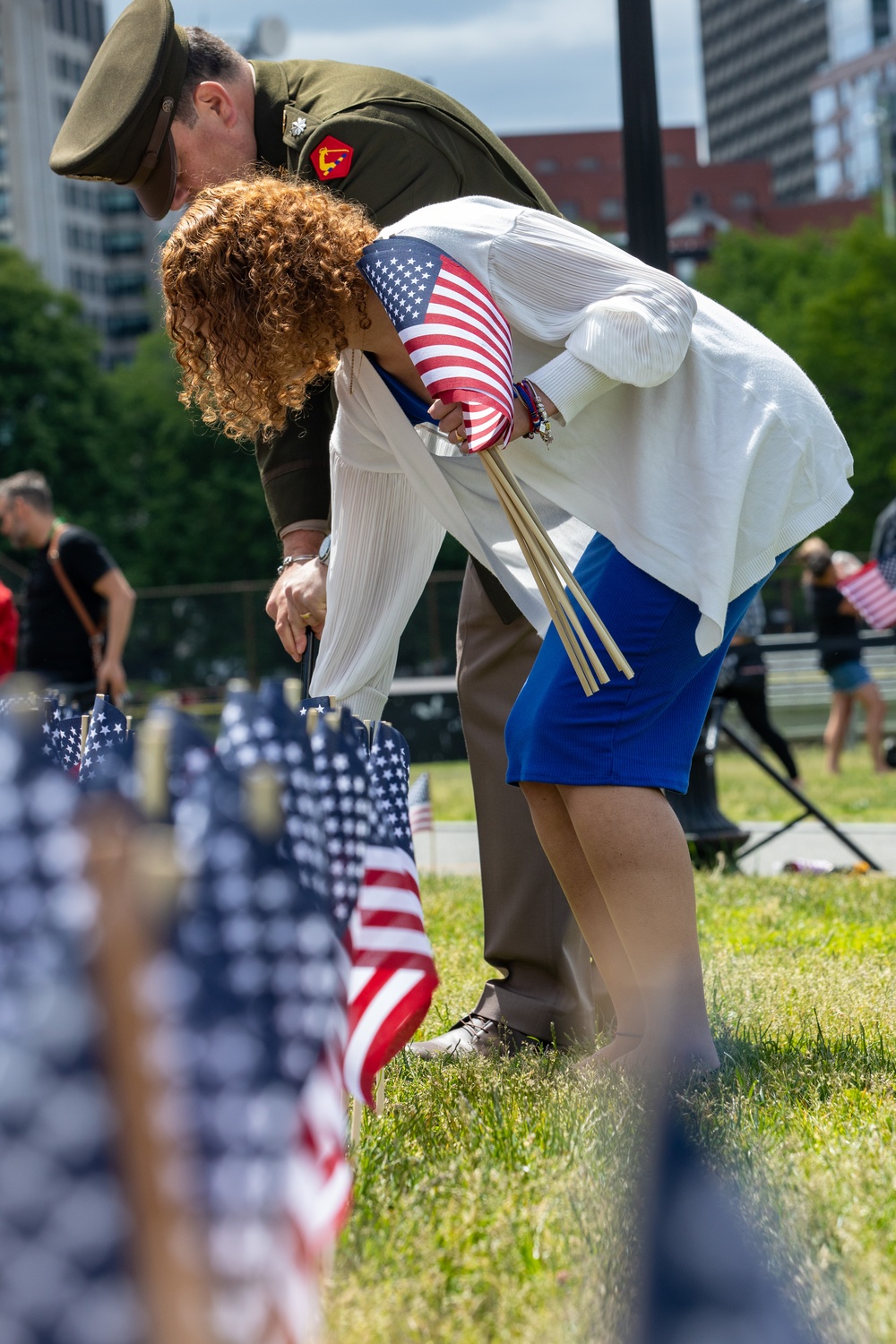 Annual Memorial Day Flag Garden Honors Fallen Massachusetts Service Members