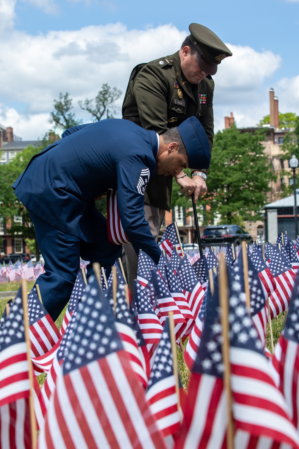 Annual Memorial Day Flag Garden Honors Fallen Massachusetts Service Members