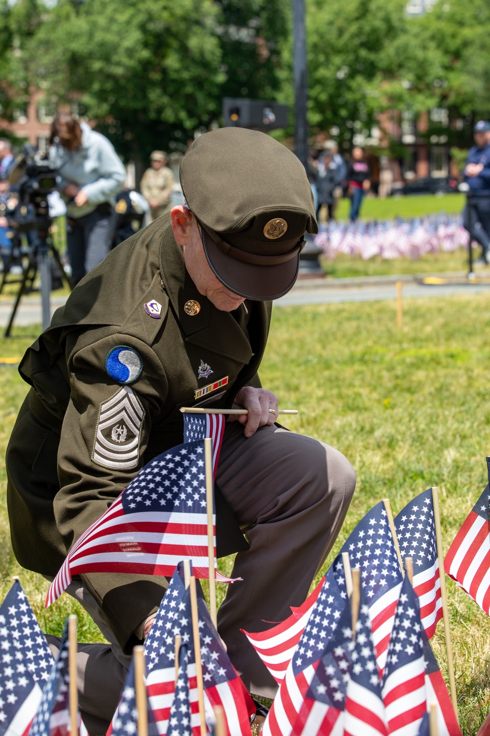 Annual Memorial Day Flag Garden Honors Fallen Massachusetts Service Members