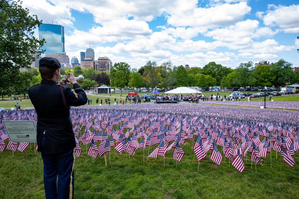 Annual Memorial Day Flag Garden Honors Fallen Massachusetts Service Members
