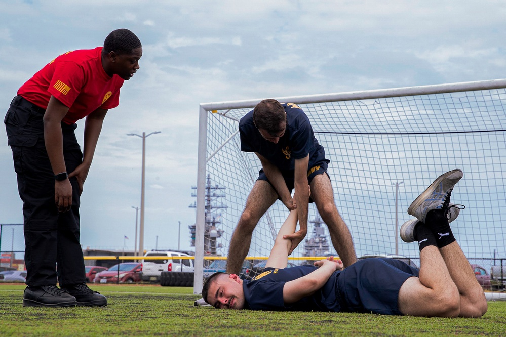 Sailors Complete OC Spray Course