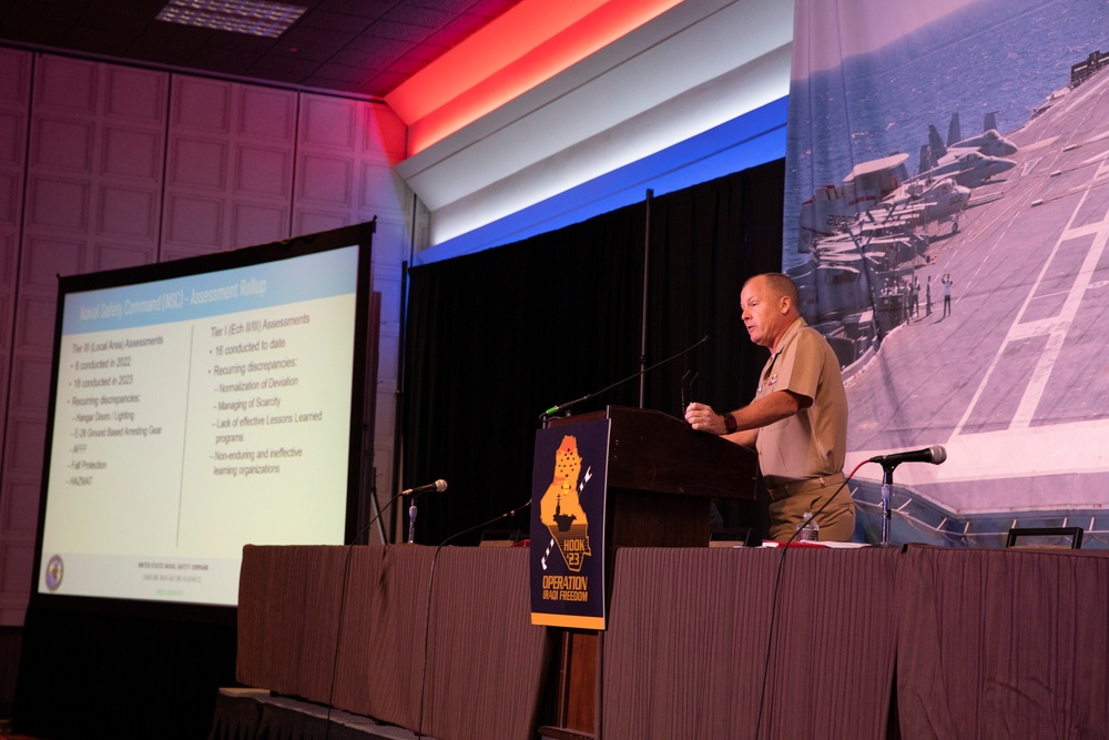 Naval Safety Center Presents Safety Briefing During Tailhook 2023