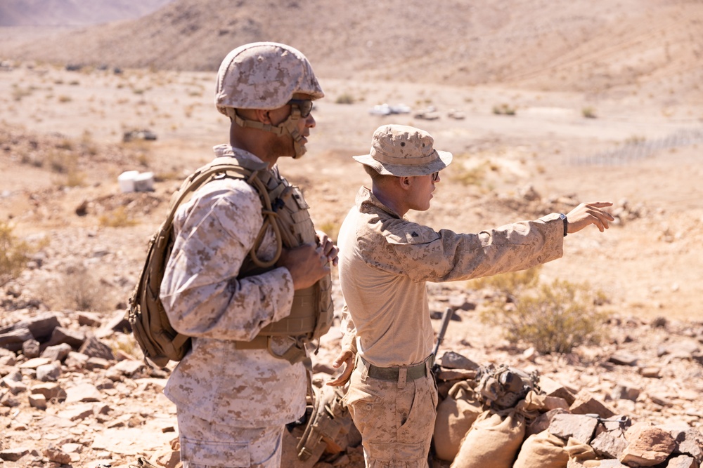 2nd Marine Division Commanding General visits 2/8 Marines during live-fire exercise