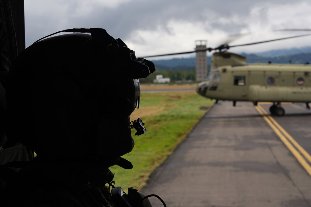 ADLA/ Relámpago 2023: CH-47 flight