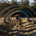 Mascot Monday: Bruno visits the Obstacle Course