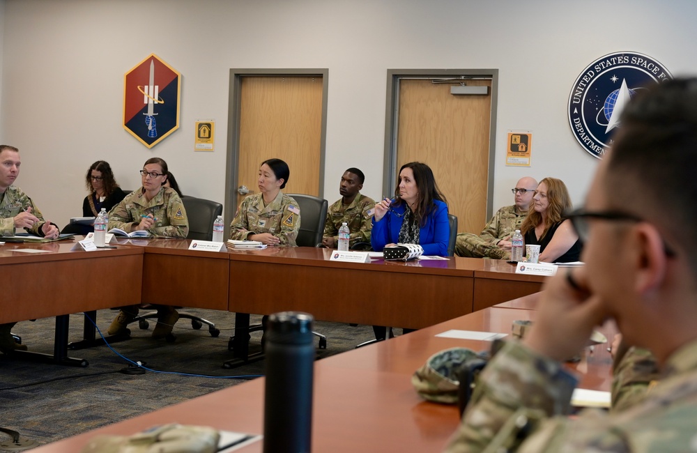 Chief of Space Operations spouse, Mrs. Jennifer Saltzman visits Los Angeles Air Force Base