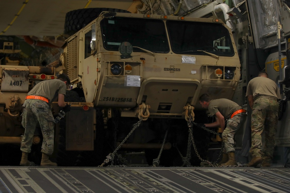 JTF-50 Unloads Equipment to Support Maui Recovery