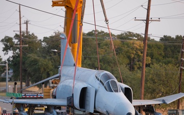 NAS JRB Fort Worth and the City of White Settlement Collaborate to Relocate F-4E Phantom II to Veterans Park