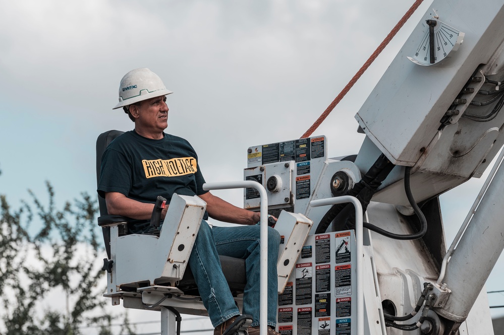 NAVFAC Hawaii restores power after a storm