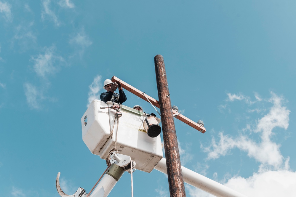 NAVFAC Hawaii restores power after a storm