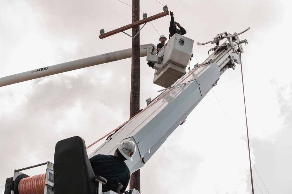 NAVFAC Hawaii restores power after a storm