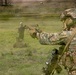 Officers attending company commander course conduct live-fire range